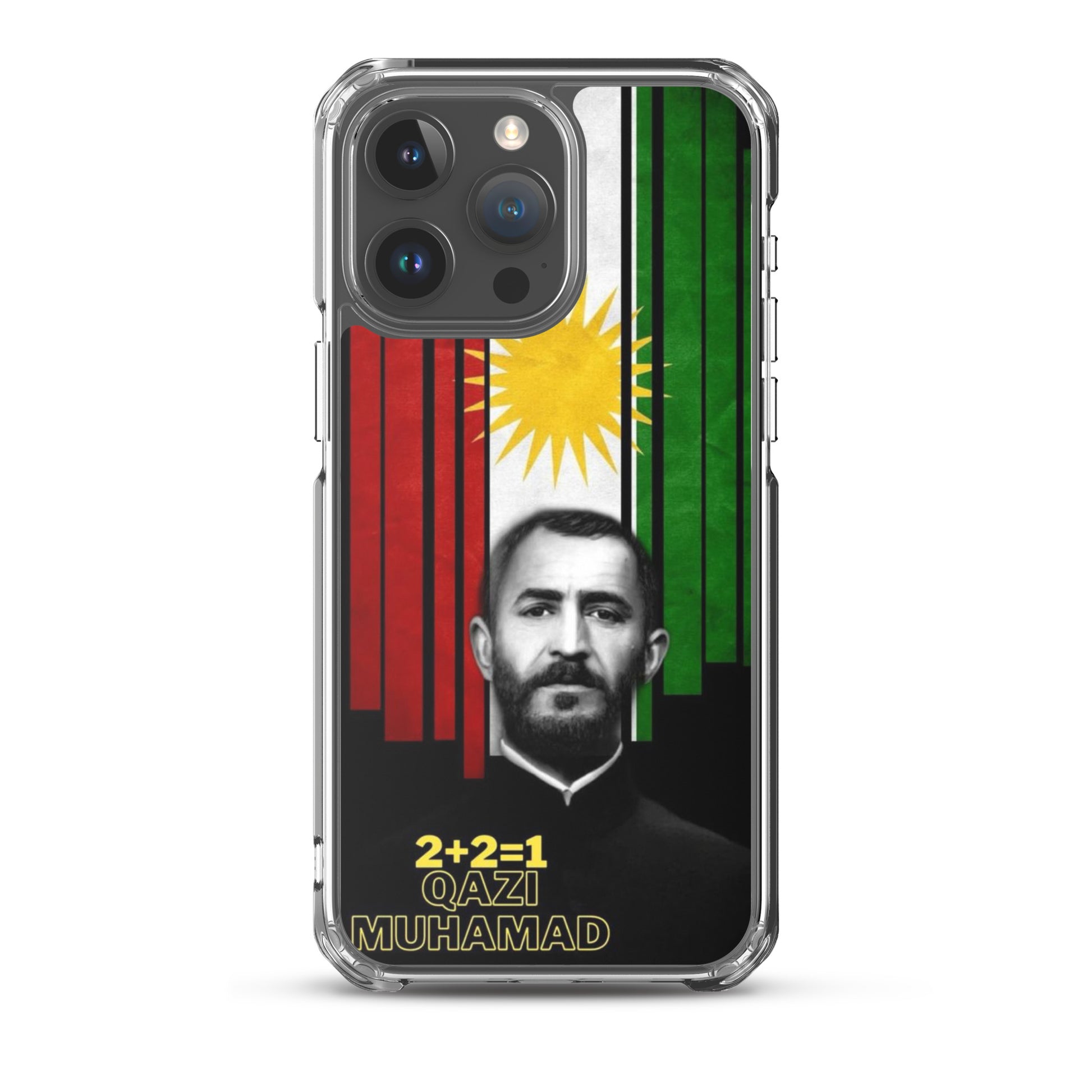Qazi Muhamad Clear iPhone Case | Kurdish Leader Phone Case - Kurdish Identity Phone Case | MarsoniPrint