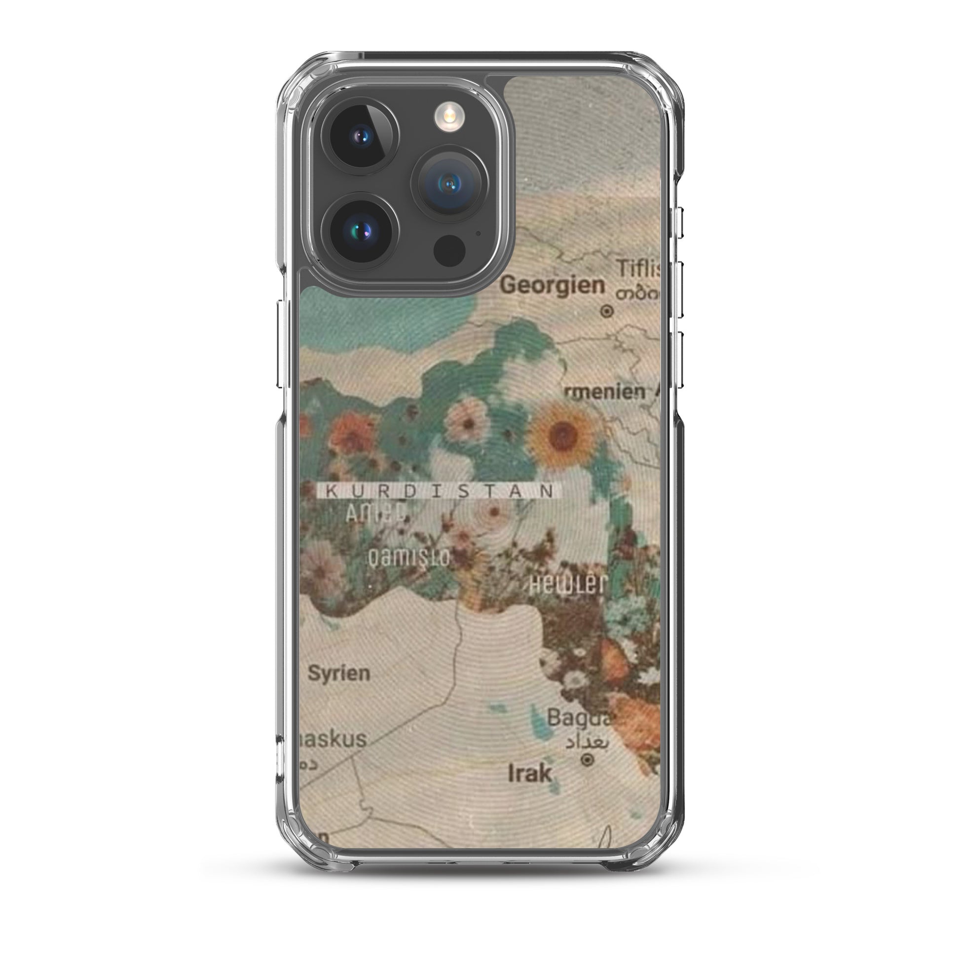 Kurdistan Map Clear iPhone Case | Kurdish Identity Phone Case - Kurdish Identity Phone Case | MarsoniPrint