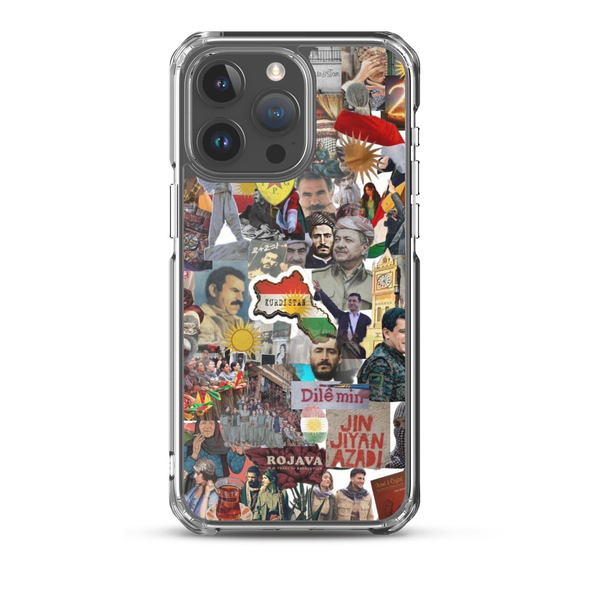 Kurdistan Story Clear iPhone Case | Kurdish 2+2=1 Phone Case - Kurdish Identity Phone Case | MarsoniPrint