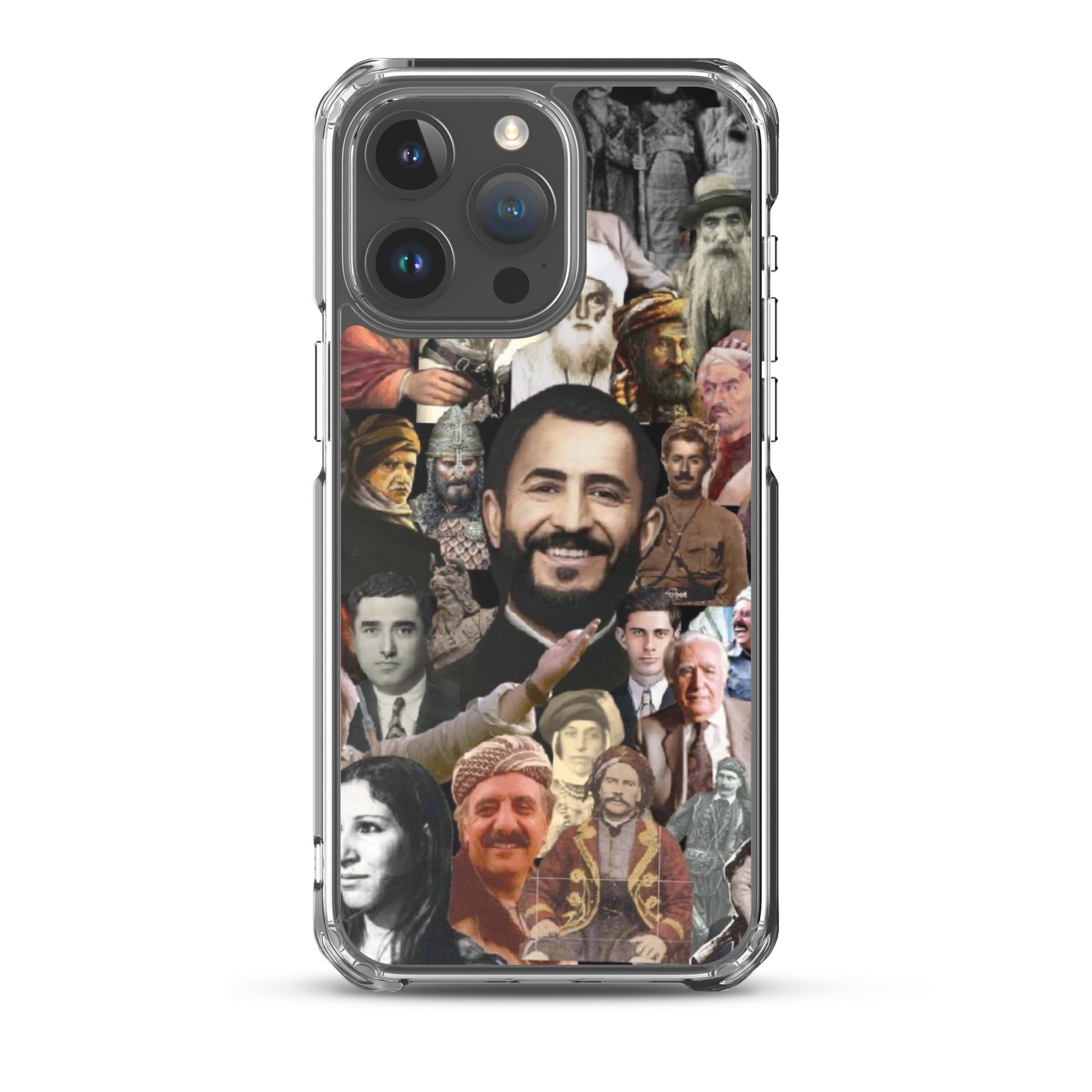 Kurdistan Leaders Clear iPhone Case | Em ji bîr nekin - Kurdish Identity Phone Case | MarsoniPrint
