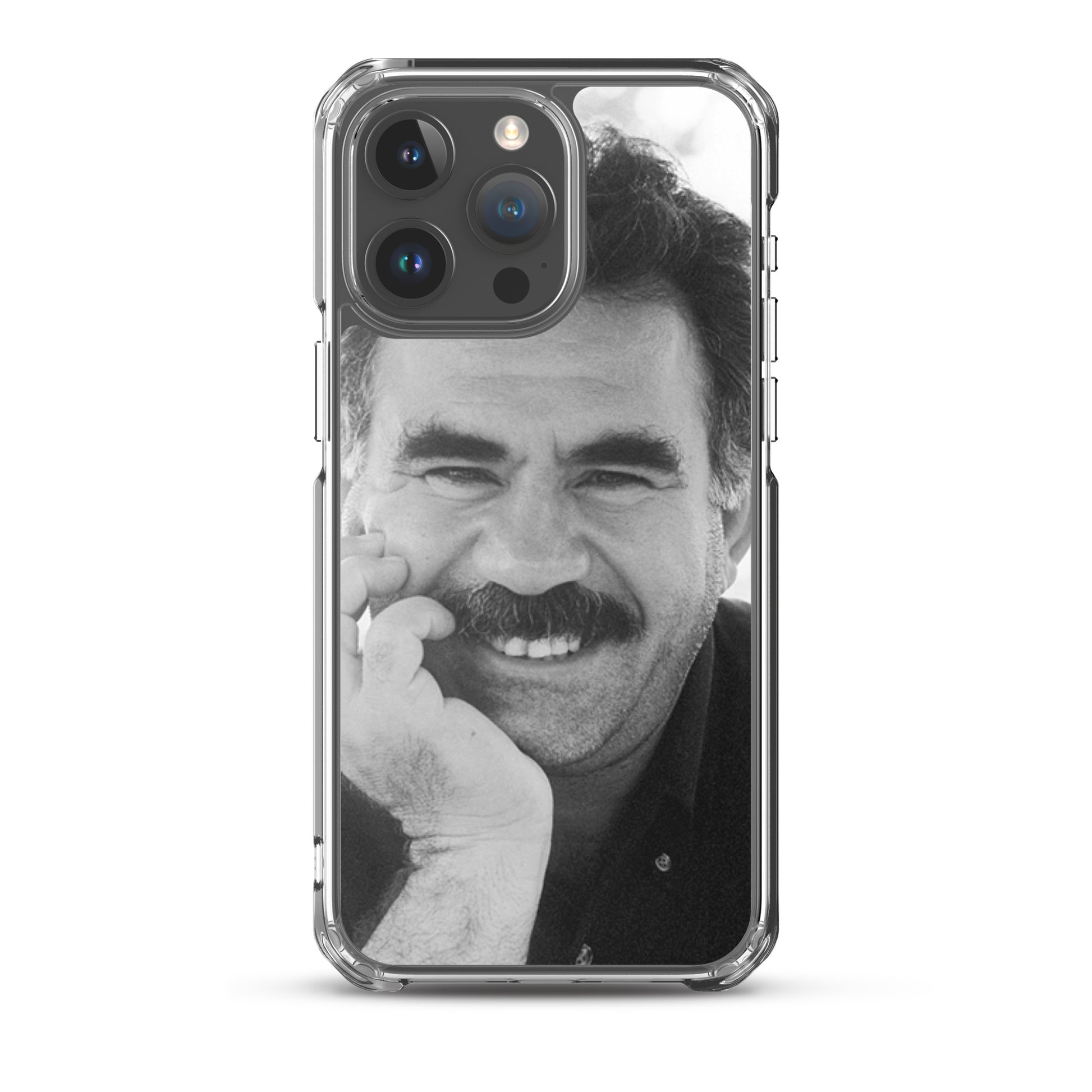 Brez Abdullah Ocalan Clear iPhone Case | Kurdish Phone Case - Kurdish Identity Phone Case | MarsoniPrint