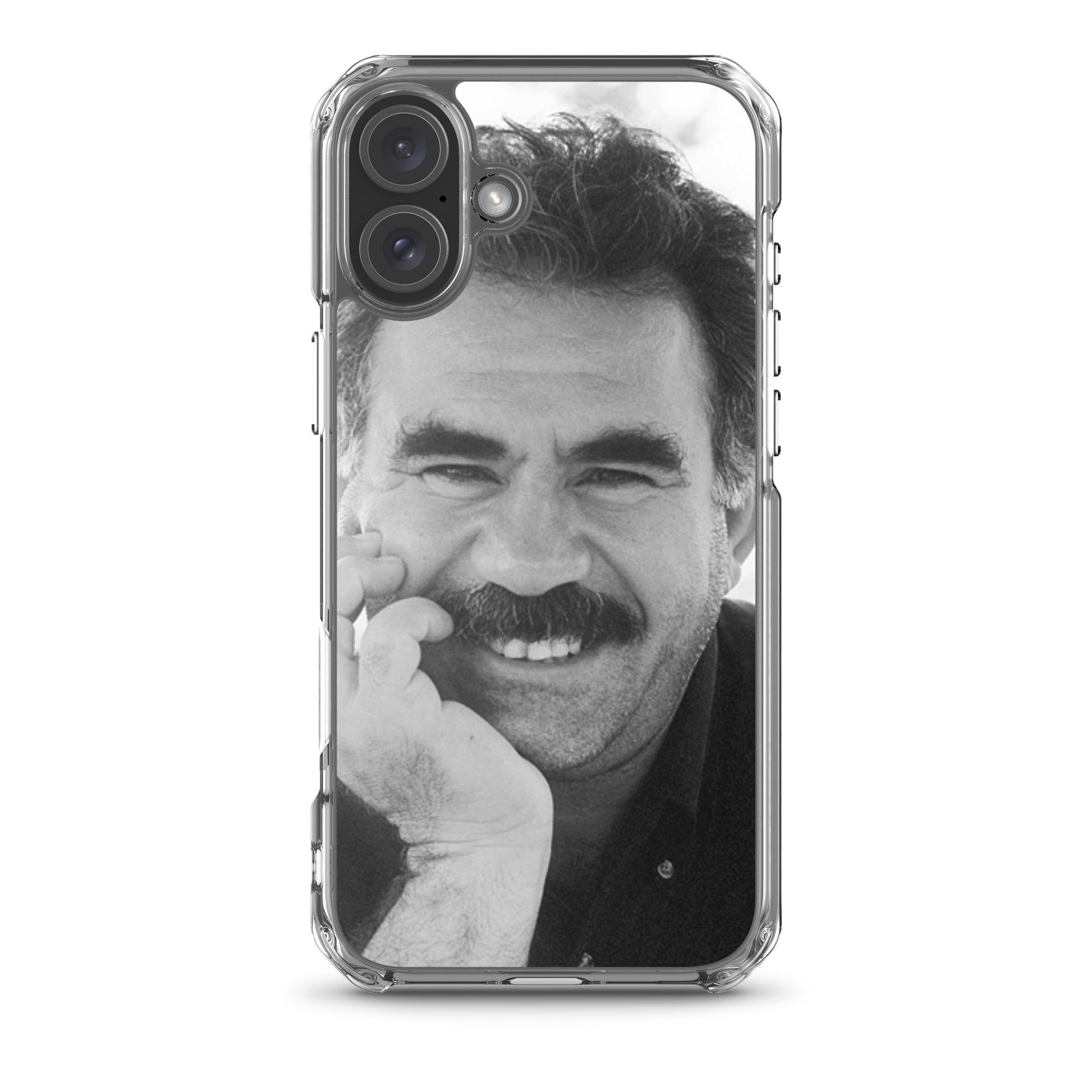 Brez Abdullah Ocalan Clear iPhone Case | Kurdish Phone Case - Kurdish Identity Phone Case | MarsoniPrint