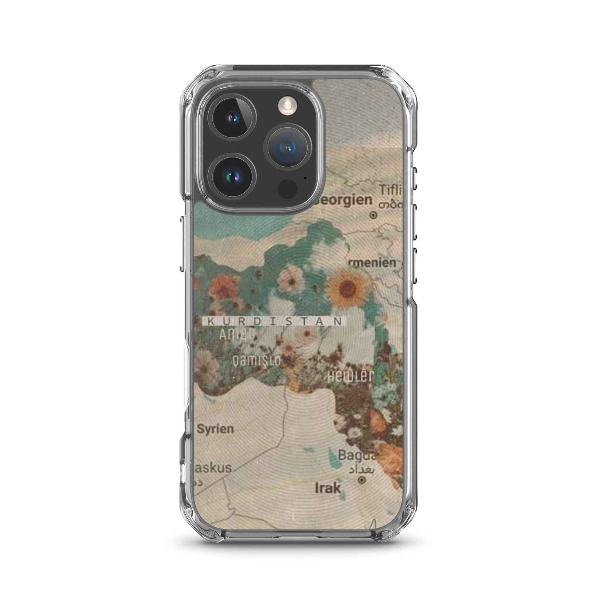 Kurdistan Map Clear iPhone Case | Kurdish Identity Phone Case - Kurdish Identity Phone Case | MarsoniPrint