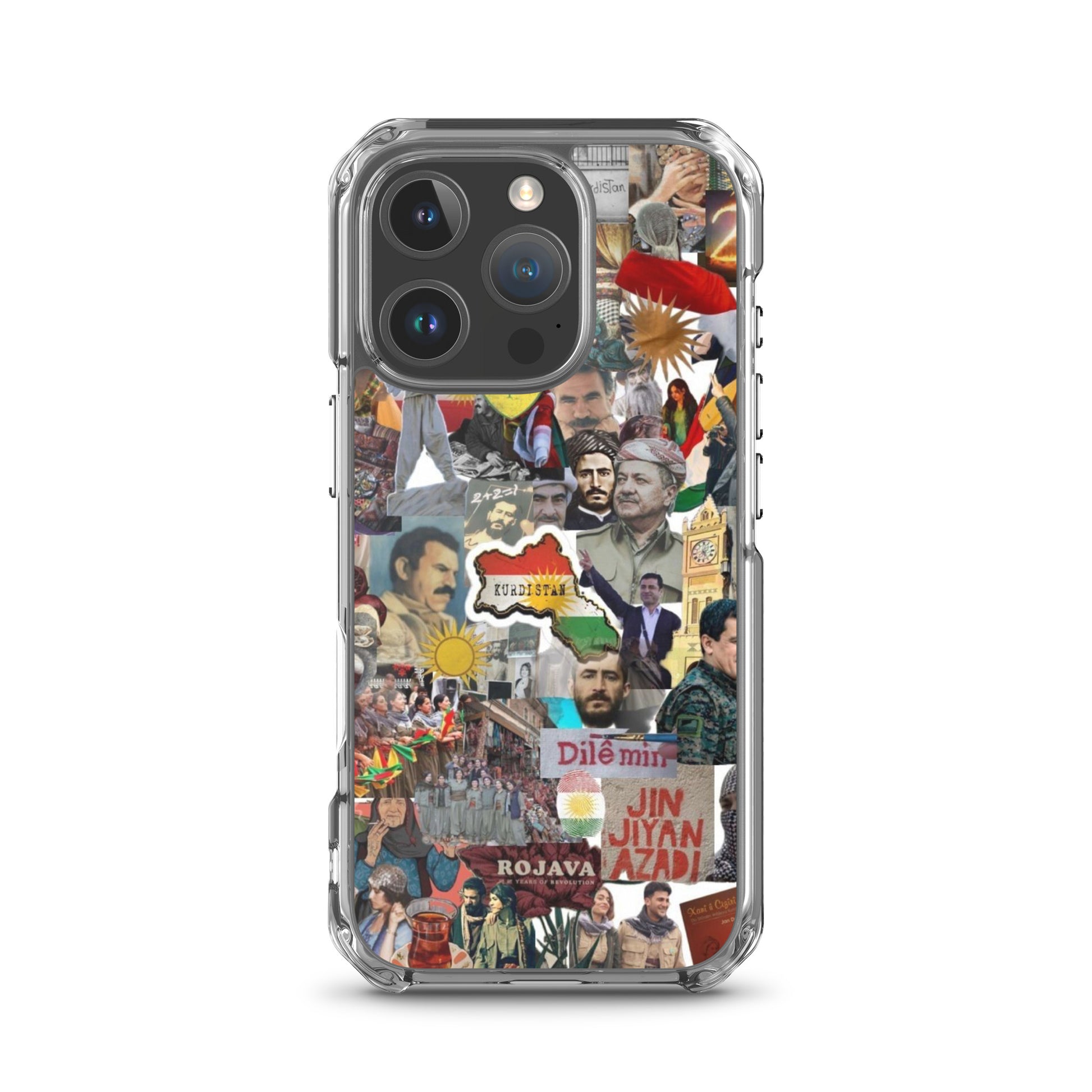 Kurdistan Story Clear iPhone Case | Kurdish 2+2=1 Phone Case - Kurdish Identity Phone Case | MarsoniPrint