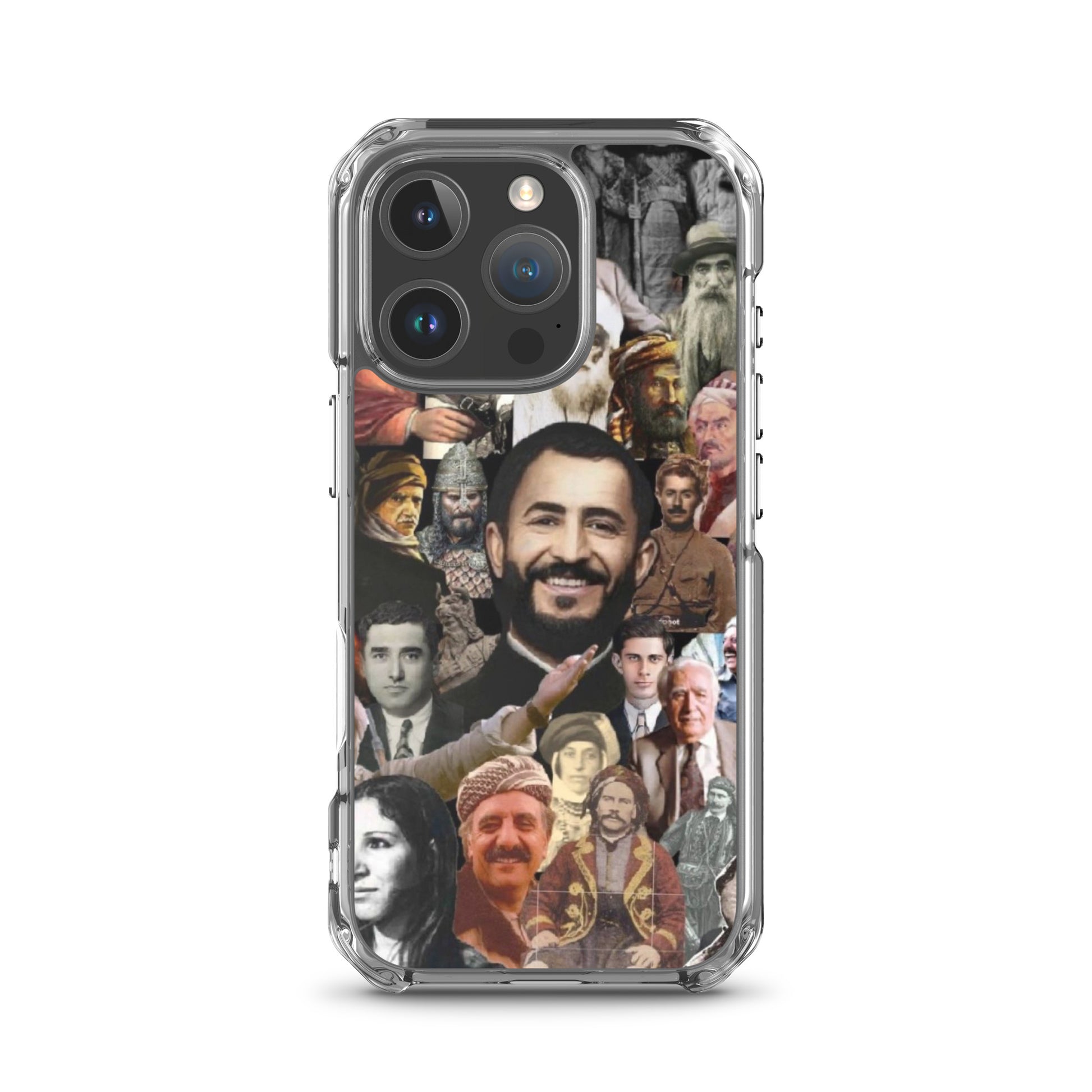 Kurdistan Leaders Clear iPhone Case | Em ji bîr nekin - Kurdish Identity Phone Case | MarsoniPrint