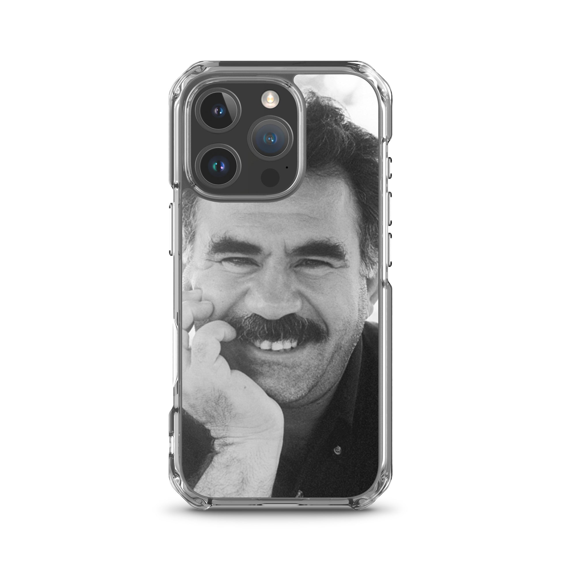 Brez Abdullah Ocalan Clear iPhone Case | Kurdish Phone Case - Kurdish Identity Phone Case | MarsoniPrint