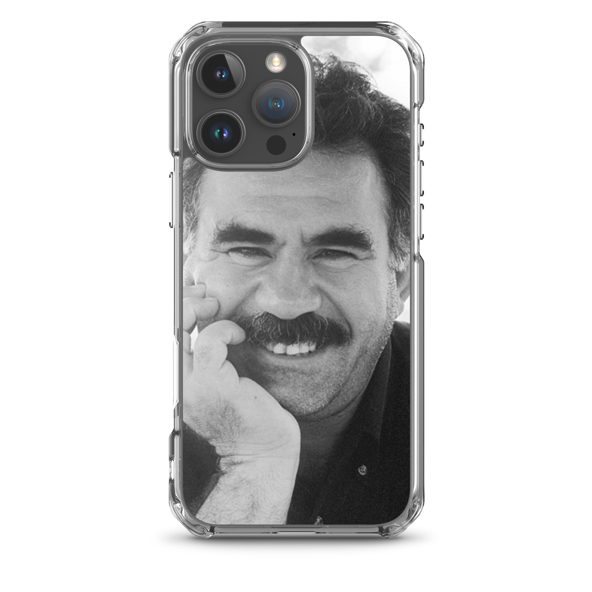 Brez Abdullah Ocalan Clear iPhone Case | Kurdish Phone Case - Kurdish Identity Phone Case | MarsoniPrint