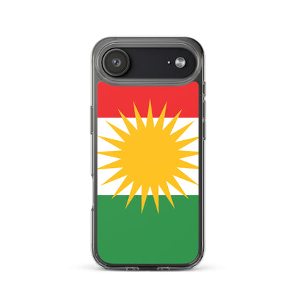 Kurdistan Flag Clear iPhone Case | Kurdish Pride Phone Case - Kurdish Identity Phone Case | MarsoniPrint