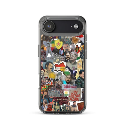 Kurdistan Story Clear iPhone Case | Kurdish 2+2=1 Phone Case - Kurdish Identity Phone Case | MarsoniPrint