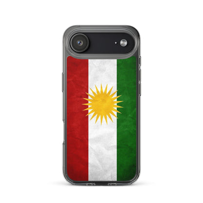 Kurdistan Flag Clear iPhone Case | Kurdish Pride Phone Case - Kurdish Identity Phone Case | MarsoniPrint