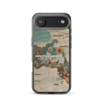 Kurdistan Map Clear iPhone Case | Kurdish Identity Phone Case - Kurdish Identity Phone Case | MarsoniPrint
