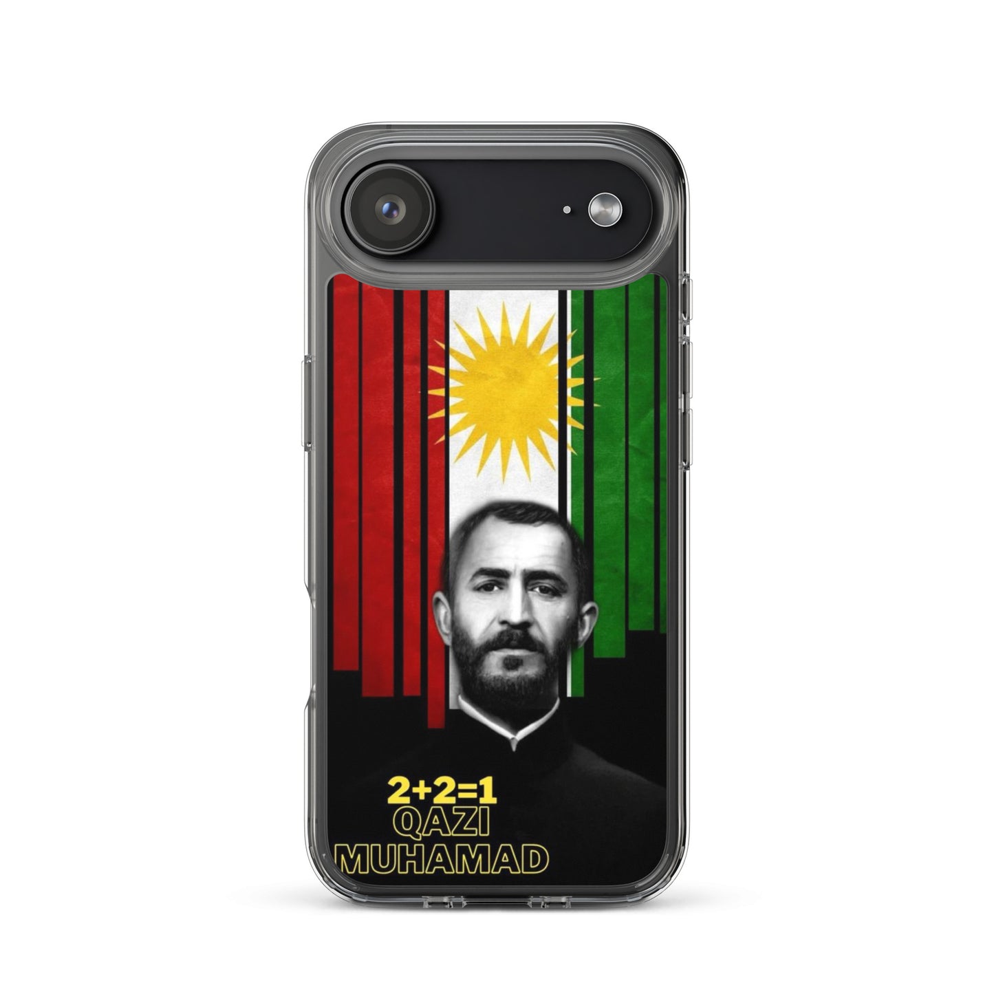Qazi Muhamad Clear iPhone Case | Kurdish Leader Phone Case - Kurdish Identity Phone Case | MarsoniPrint