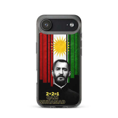 Qazi Muhamad Clear iPhone Case | Kurdish Leader Phone Case - Kurdish Identity Phone Case | MarsoniPrint