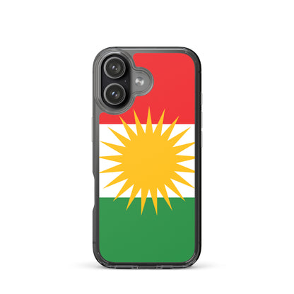 Kurdistan Flag Clear iPhone Case | Kurdish Pride Phone Case - Kurdish Identity Phone Case | MarsoniPrint