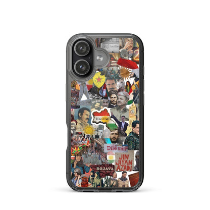 Kurdistan Story Clear iPhone Case | Kurdish 2+2=1 Phone Case - Kurdish Identity Phone Case | MarsoniPrint