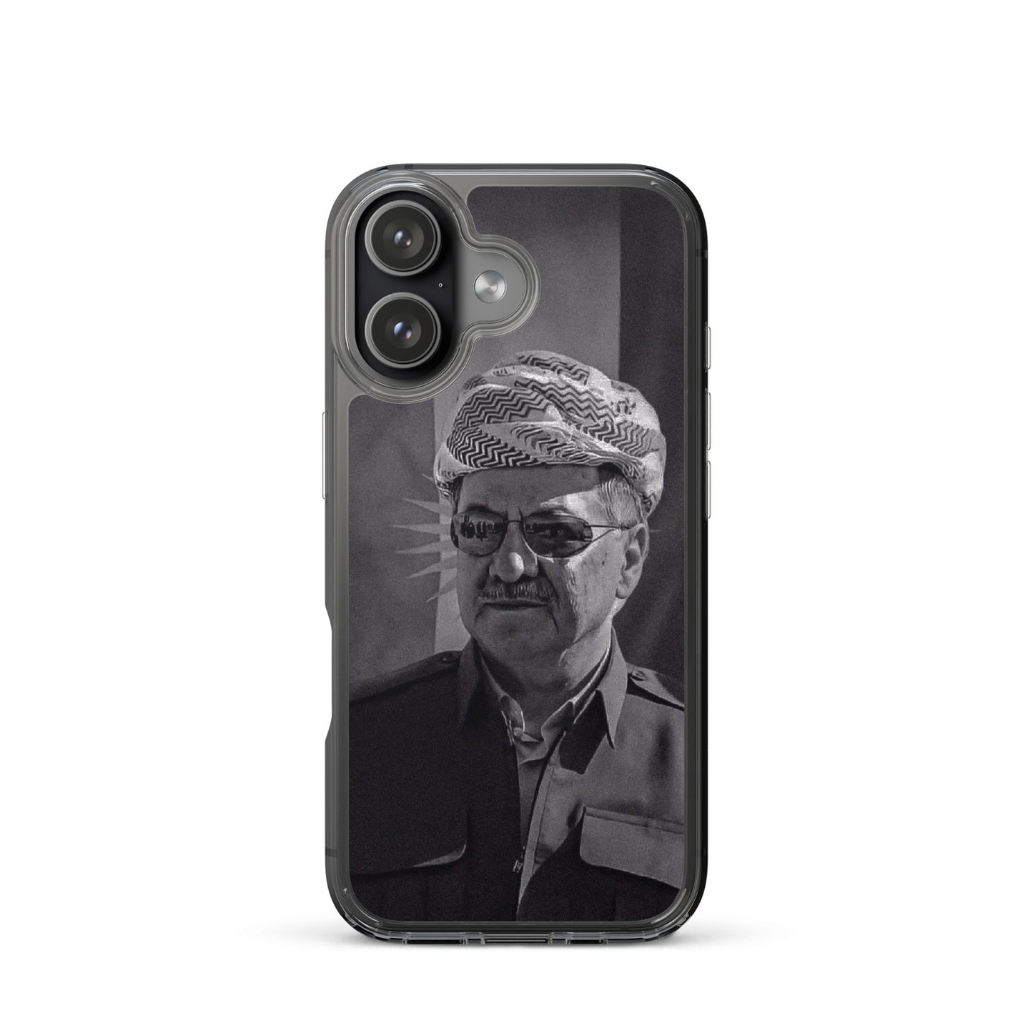 Mesut Barzani Clear iPhone Case | Barzani Kurdish Phone Case - Kurdish Identity Phone Case | MarsoniPrint