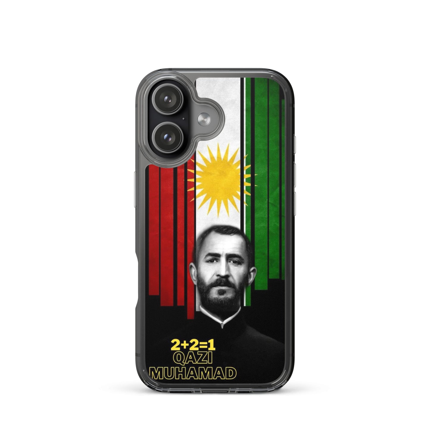 Qazi Muhamad Clear iPhone Case | Kurdish Leader Phone Case - Kurdish Identity Phone Case | MarsoniPrint
