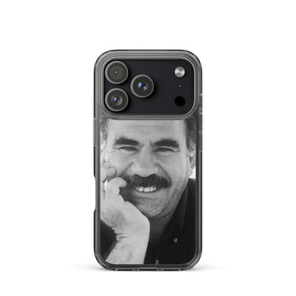 Brez Abdullah Ocalan Clear iPhone Case | Kurdish Phone Case - Kurdish Identity Phone Case | MarsoniPrint