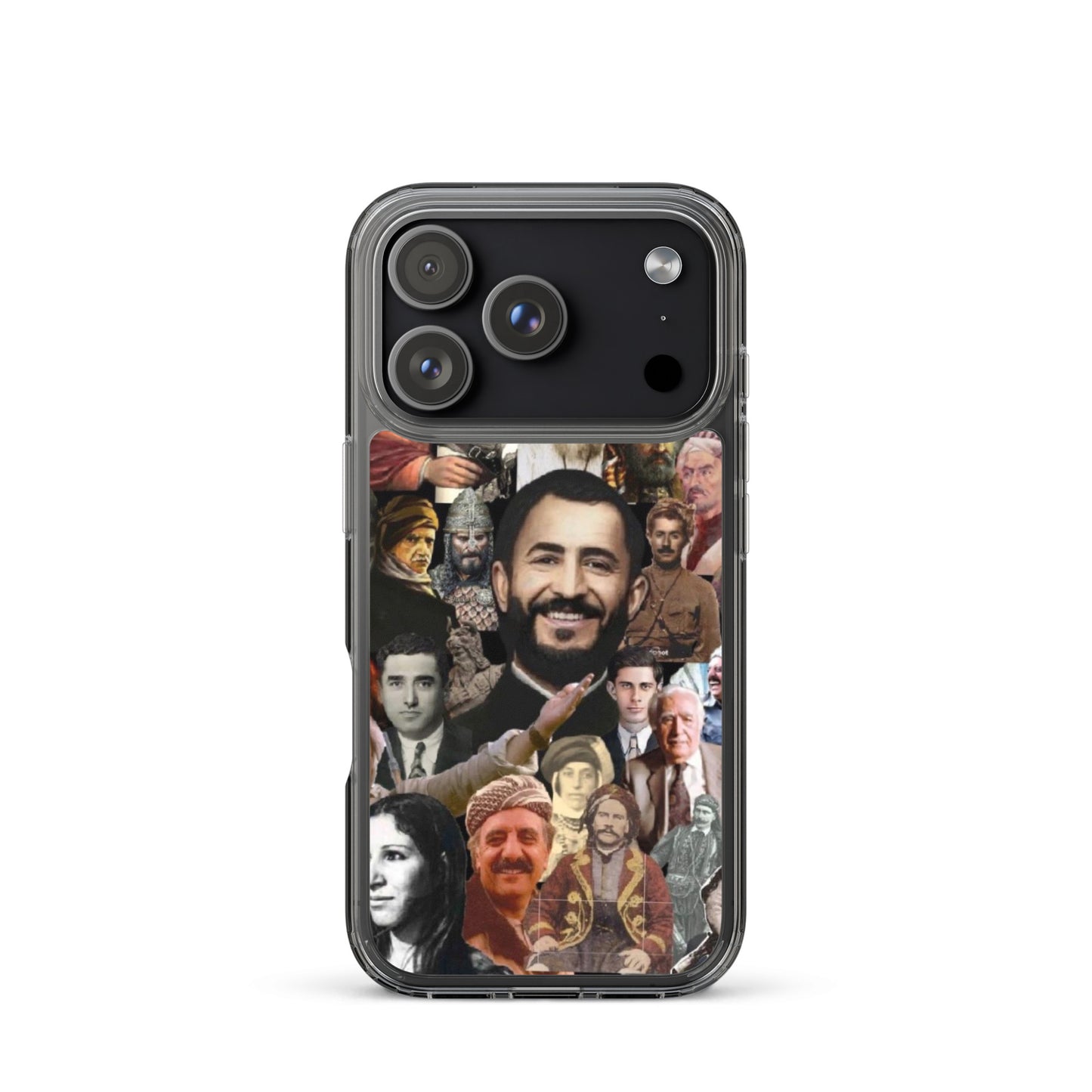 Kurdistan Leaders Clear iPhone Case | Em ji bîr nekin - Kurdish Identity Phone Case | MarsoniPrint
