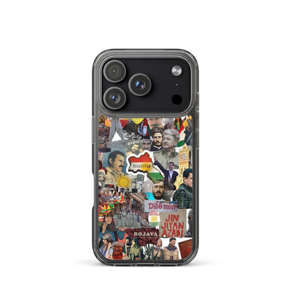 Kurdistan Story Clear iPhone Case | Kurdish 2+2=1 Phone Case - Kurdish Identity Phone Case | MarsoniPrint