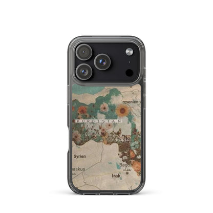 Kurdistan Map Clear iPhone Case | Kurdish Identity Phone Case - Kurdish Identity Phone Case | MarsoniPrint