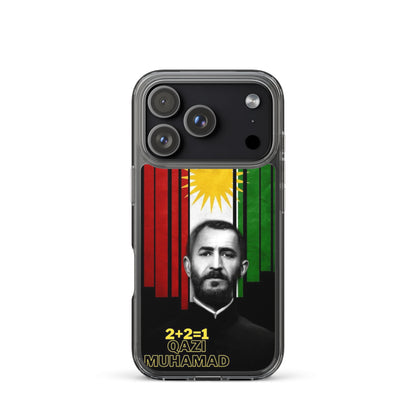 Qazi Muhamad Clear iPhone Case | Kurdish Leader Phone Case - Kurdish Identity Phone Case | MarsoniPrint