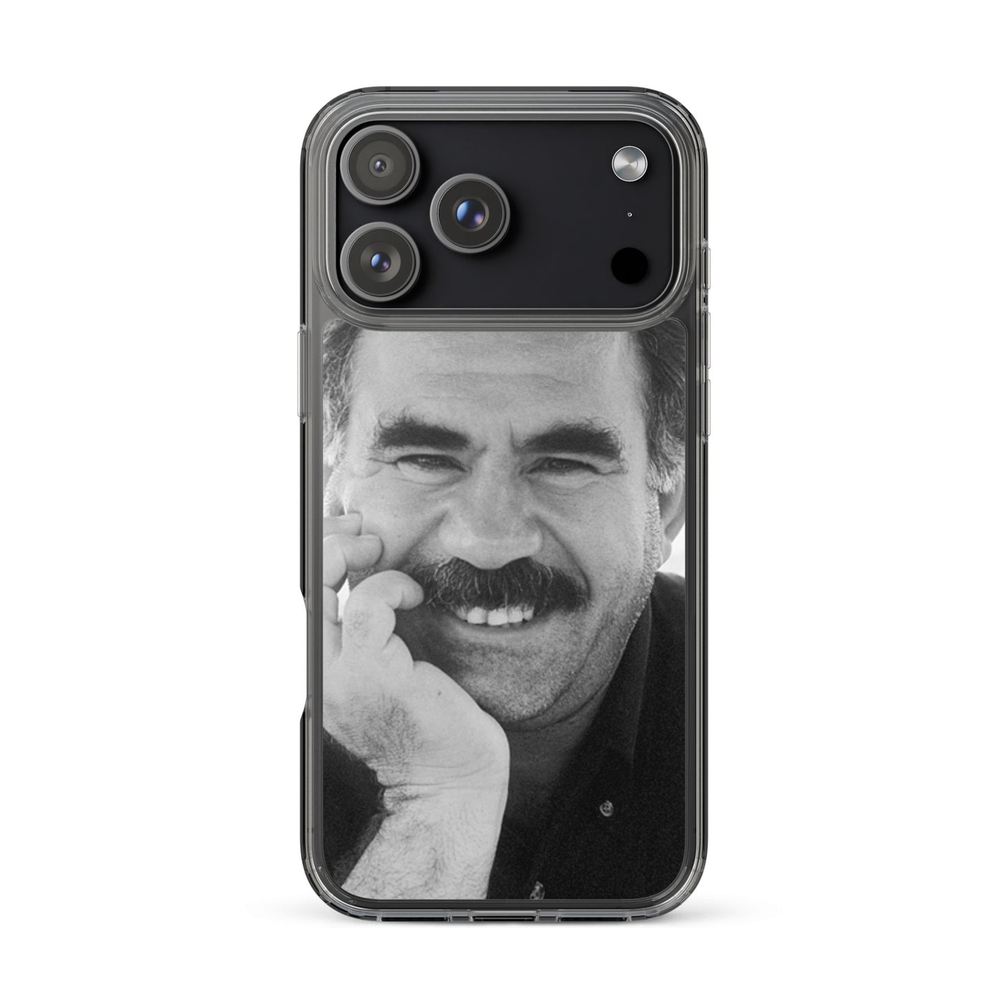 Brez Abdullah Ocalan Clear iPhone Case | Kurdish Phone Case - Kurdish Identity Phone Case | MarsoniPrint