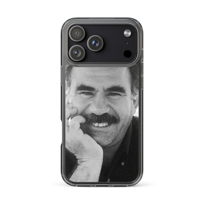 Brez Abdullah Ocalan Clear iPhone Case | Kurdish Phone Case - Kurdish Identity Phone Case | MarsoniPrint