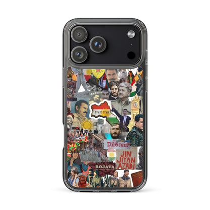 Kurdistan Story Clear iPhone Case | Kurdish 2+2=1 Phone Case - Kurdish Identity Phone Case | MarsoniPrint