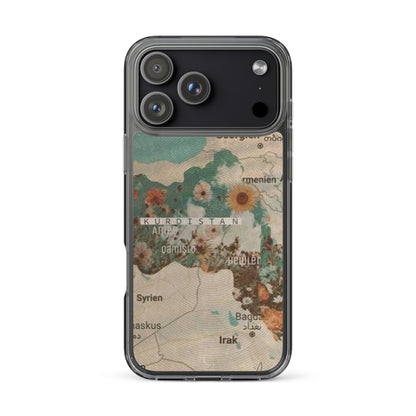 Kurdistan Map Clear iPhone Case | Kurdish Identity Phone Case - Kurdish Identity Phone Case | MarsoniPrint