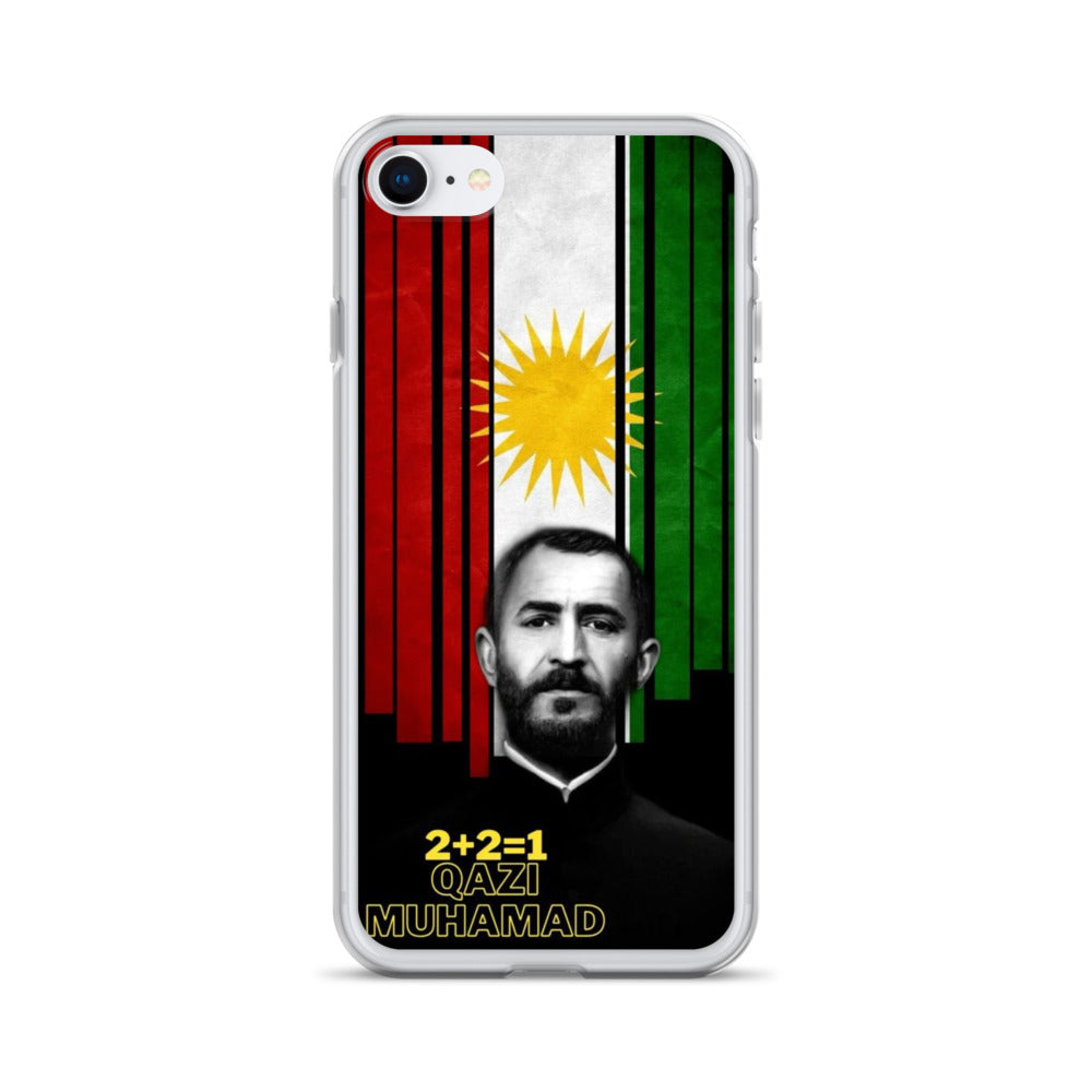 Qazi Muhamad Clear iPhone Case | Kurdish Leader Phone Case - Kurdish Identity Phone Case | MarsoniPrint