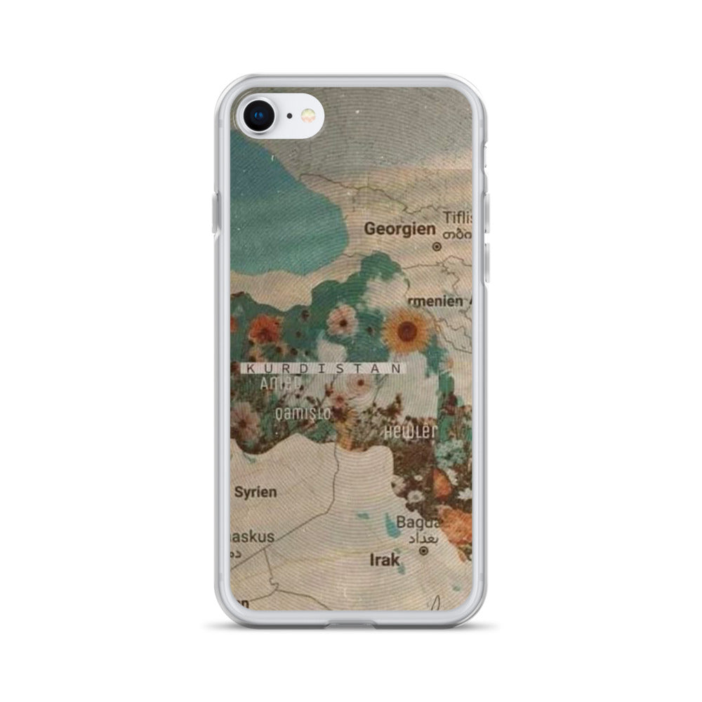 Kurdistan Map Clear iPhone Case | Kurdish Identity Phone Case - Kurdish Identity Phone Case | MarsoniPrint