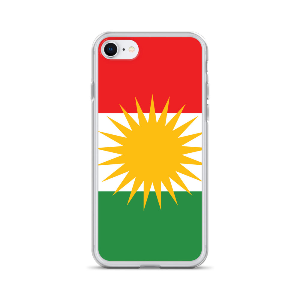 Kurdistan Flag Clear iPhone Case | Kurdish Pride Phone Case - Kurdish Identity Phone Case | MarsoniPrint