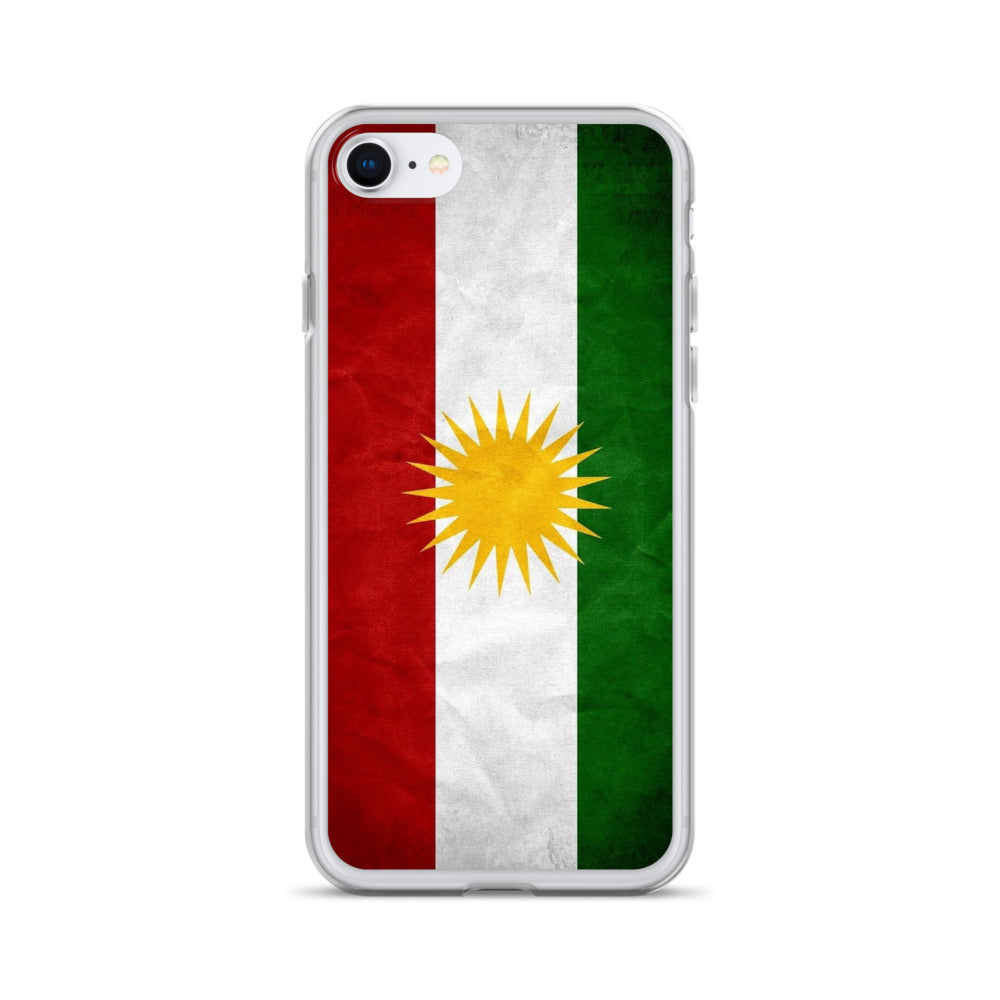 Kurdistan Flag Clear iPhone Case | Kurdish Pride Phone Case - Kurdish Identity Phone Case | MarsoniPrint