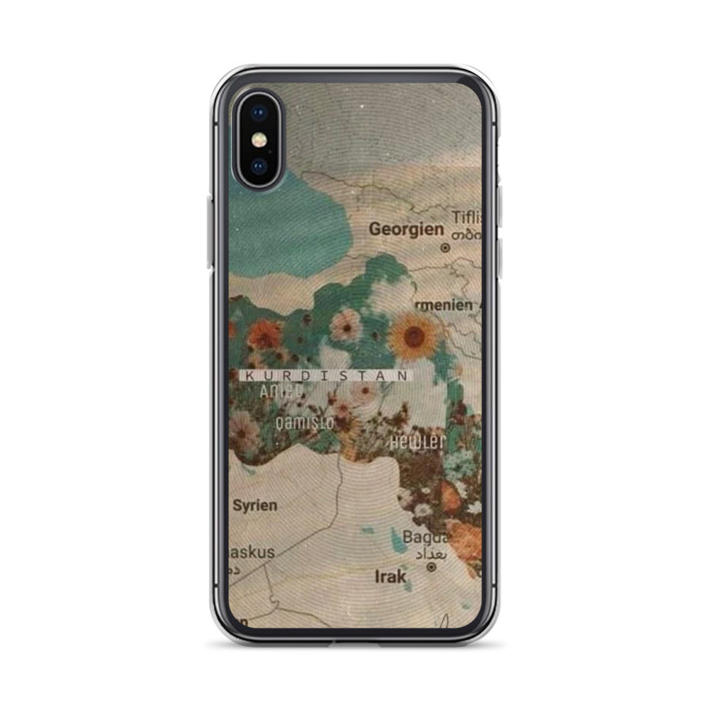Kurdistan Map Clear iPhone Case | Kurdish Identity Phone Case - Kurdish Identity Phone Case | MarsoniPrint