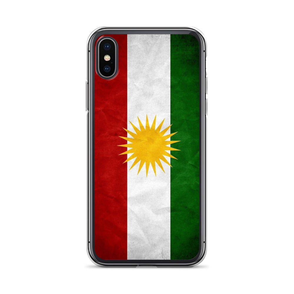 Kurdistan Flag Clear iPhone Case | Kurdish Pride Phone Case - Kurdish Identity Phone Case | MarsoniPrint