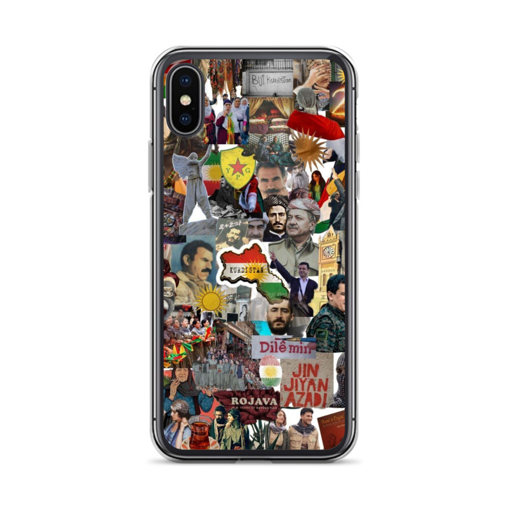 Kurdistan Story Clear iPhone Case | Kurdish 2+2=1 Phone Case - Kurdish Identity Phone Case | MarsoniPrint