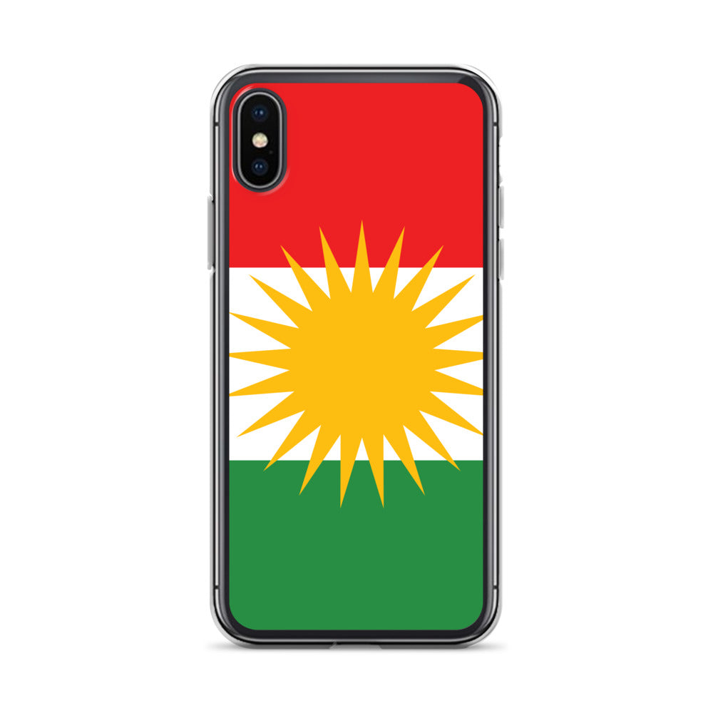 Kurdistan Flag Clear iPhone Case | Kurdish Pride Phone Case - Kurdish Identity Phone Case | MarsoniPrint