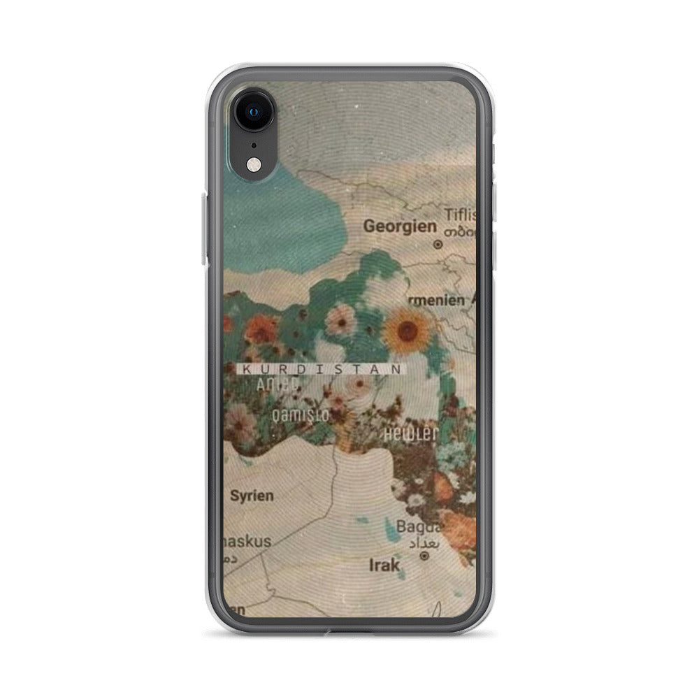 Kurdistan Map Clear iPhone Case | Kurdish Identity Phone Case - Kurdish Identity Phone Case | MarsoniPrint