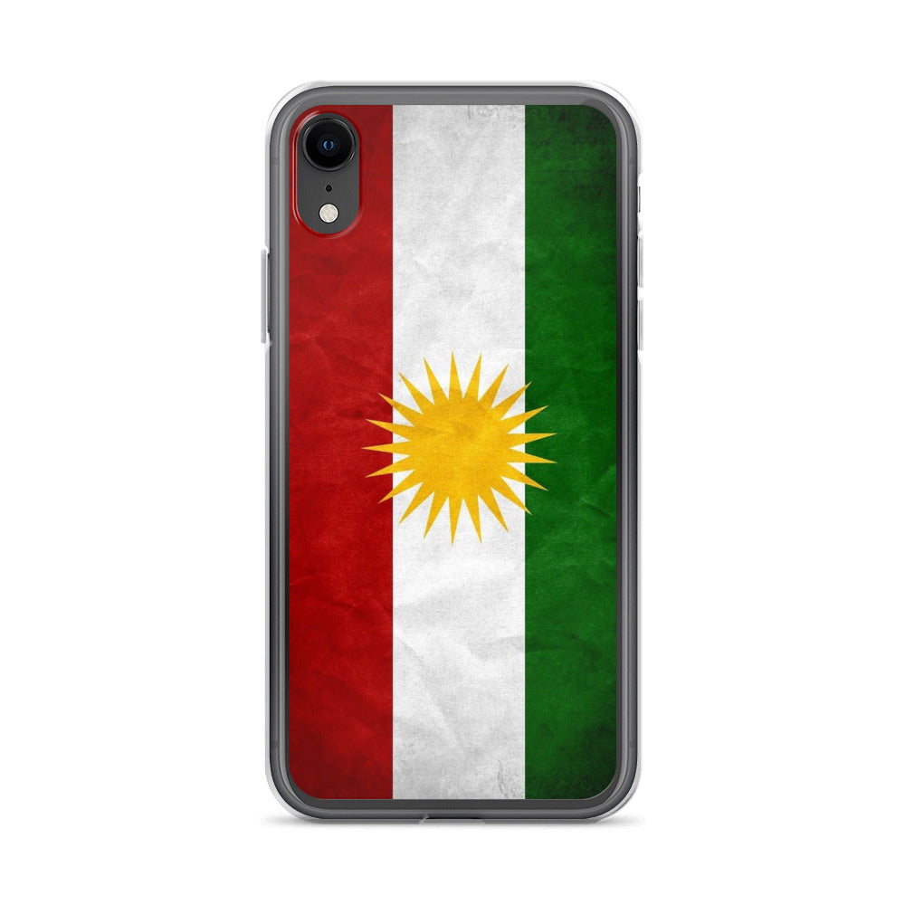 Kurdistan Flag Clear iPhone Case | Kurdish Pride Phone Case - Kurdish Identity Phone Case | MarsoniPrint