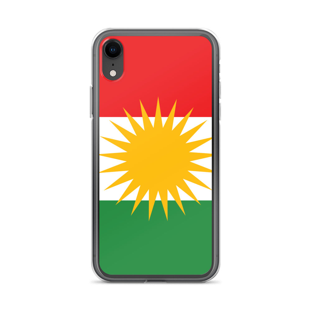 Kurdistan Flag Clear iPhone Case | Kurdish Pride Phone Case - Kurdish Identity Phone Case | MarsoniPrint