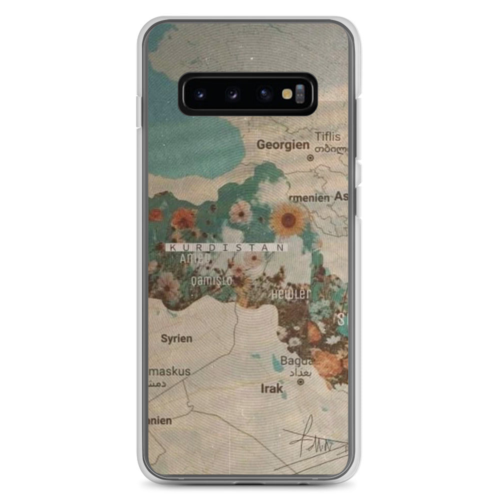 Kurdistan Map Clear Samsung Case | Kurdish Phone Case - Kurdish Identity Phone Case | MarsoniPrint