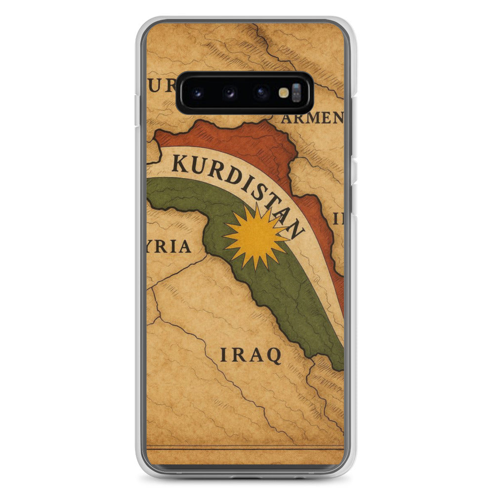 Kurdistan Map Clear Samsung Case | Kurdish Flag 2+2=1 - Kurdish Identity Phone Case | MarsoniPrint