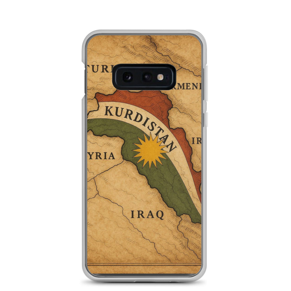 Kurdistan Map Clear Samsung Case | Kurdish Flag 2+2=1 - Kurdish Identity Phone Case | MarsoniPrint