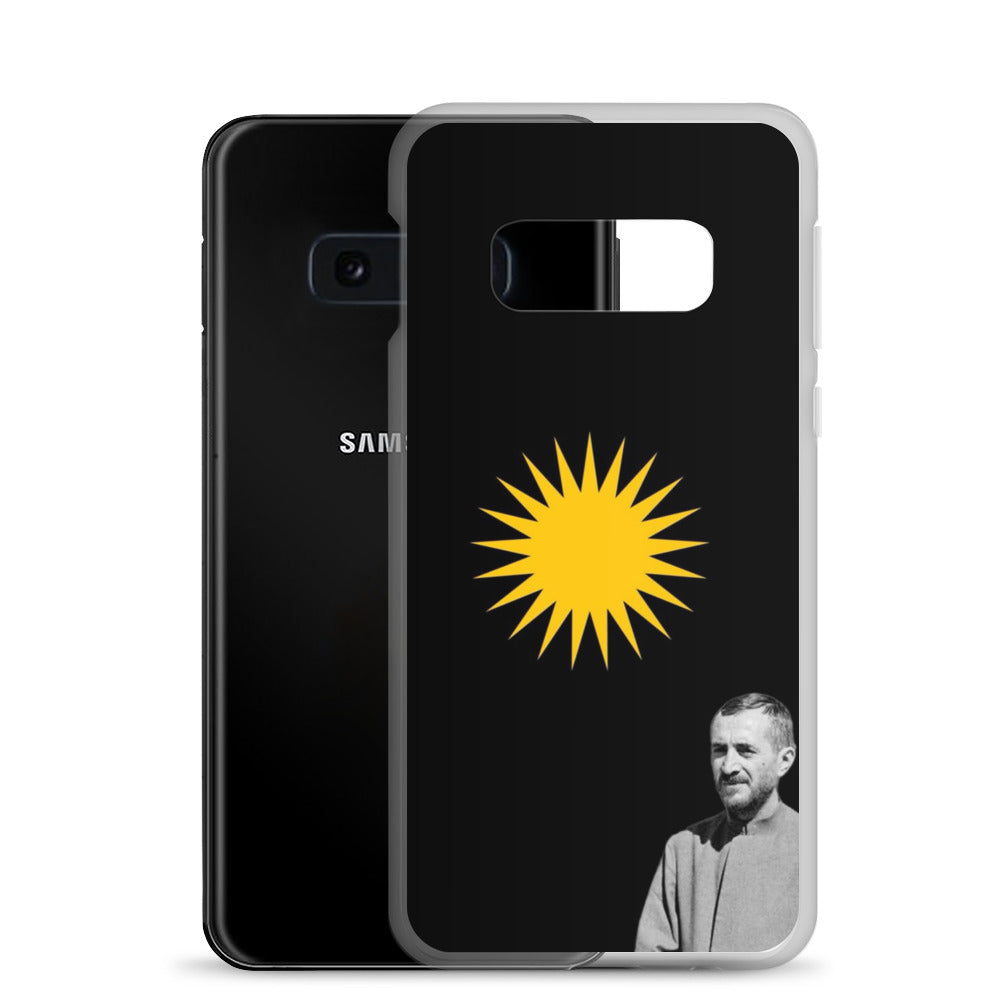 Qazi Muhamad Clear Samsung Case | Kurdish 2+2=1 Phone Case - Kurdish Identity Phone Case | MarsoniPrint