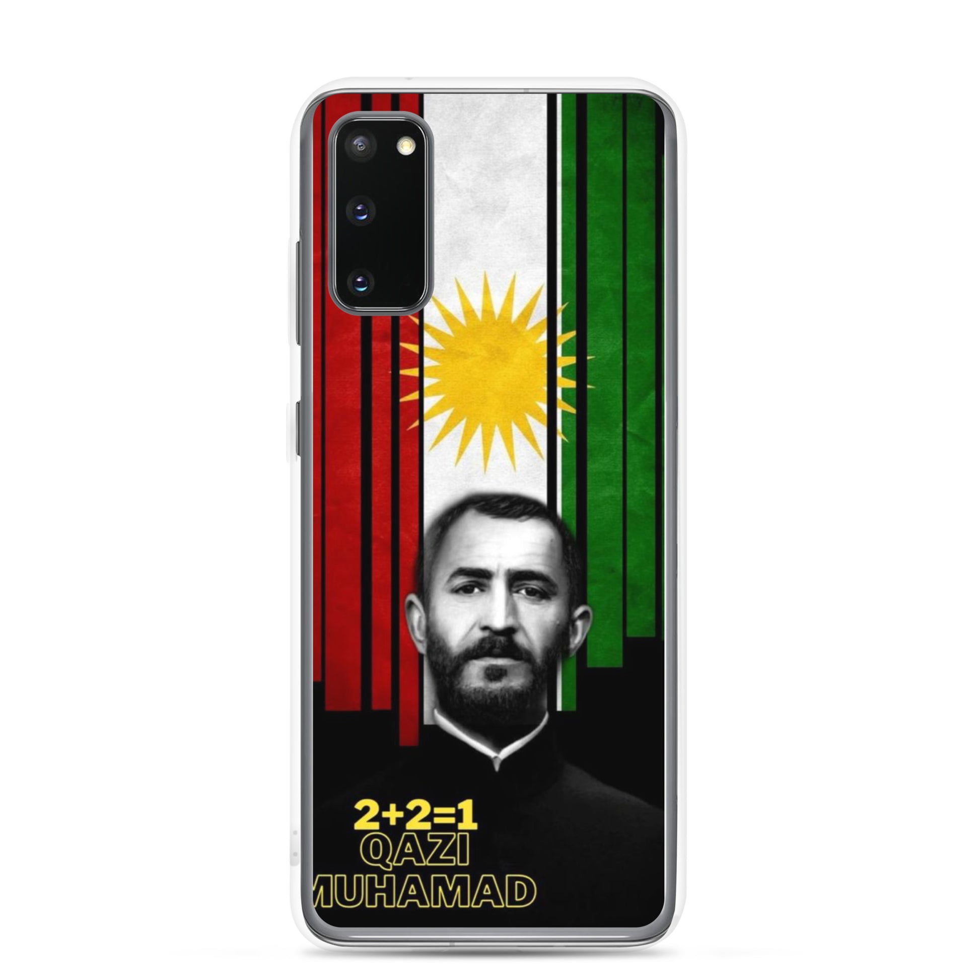 Qazi Muhamad Kurdistan Flag Samsung Case | Kurdish 2+2=1 - Kurdish Identity Phone Case | MarsoniPrint