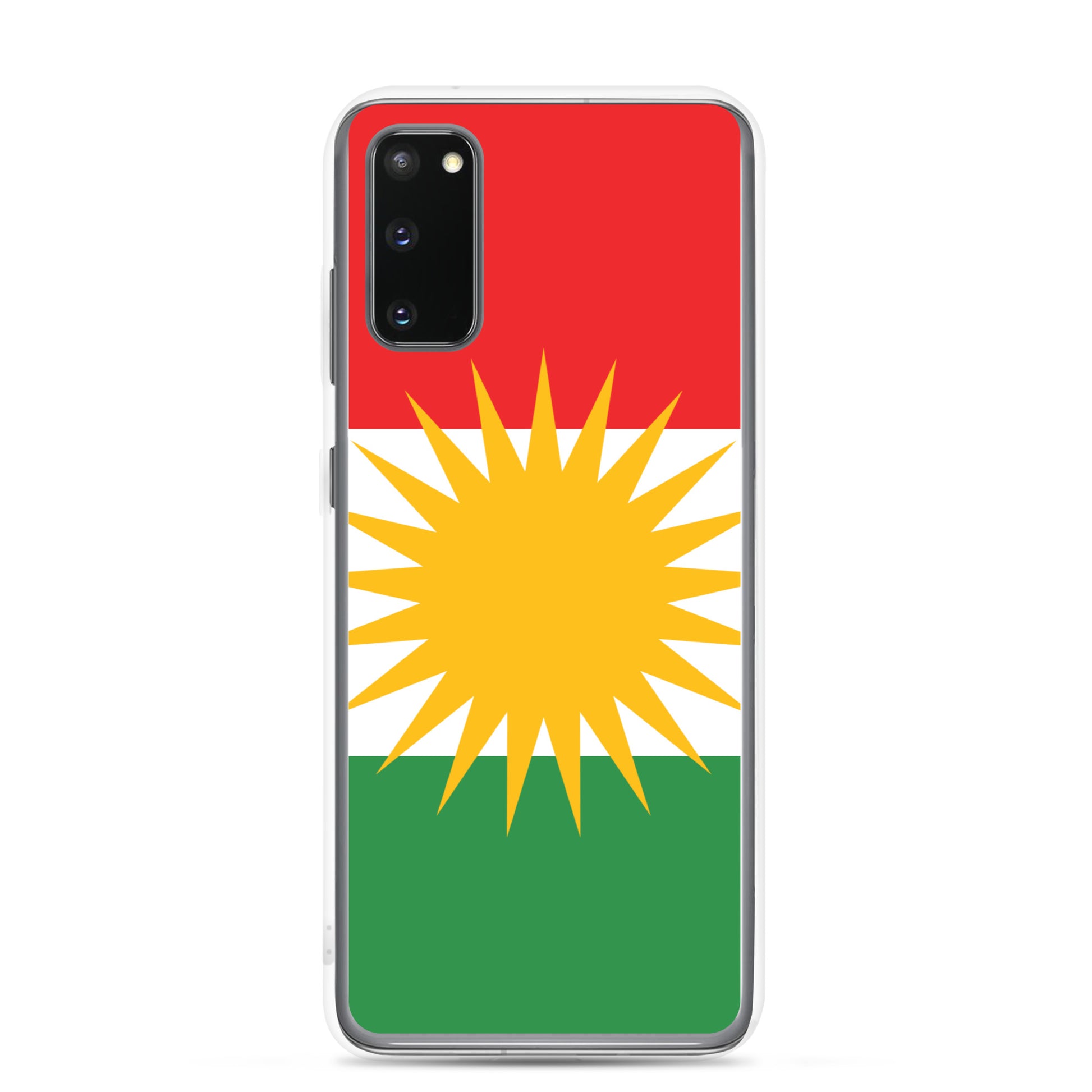 Kurdistan Flag Clear Samsung Case | Kurdish Phone Case - Kurdish Identity Phone Case | MarsoniPrint