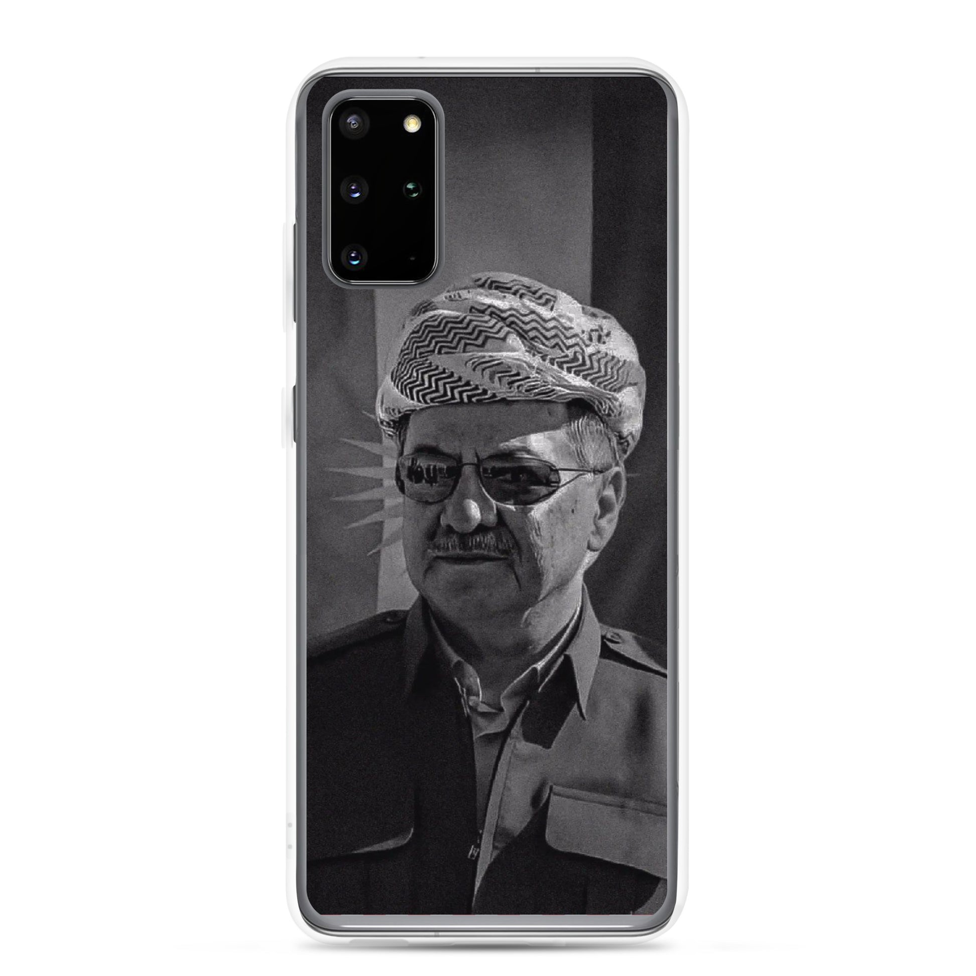 Mesut Barzani Clear Samsung Case | Kurdish Phone Case - Kurdish Identity Phone Case | MarsoniPrint
