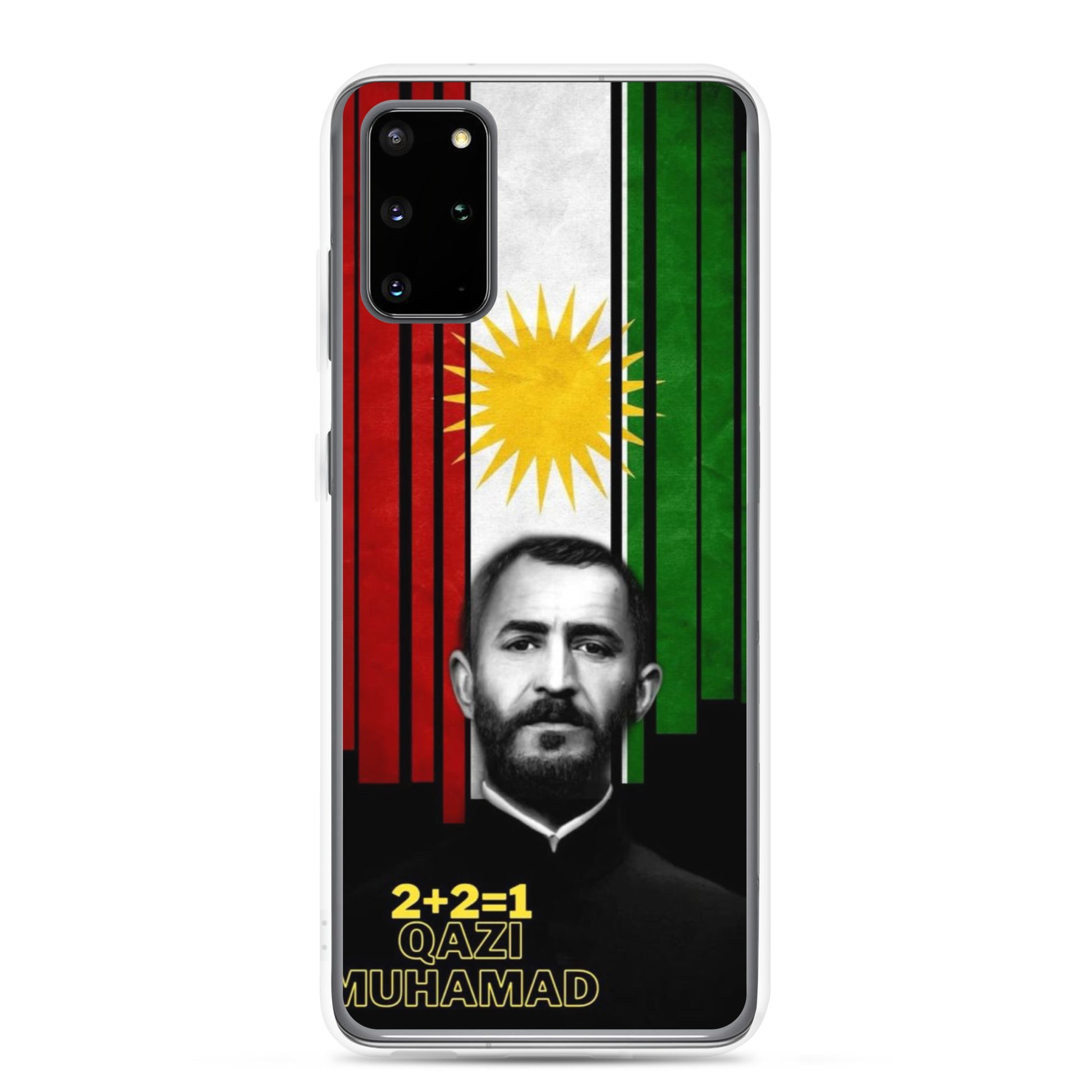 Qazi Muhamad Kurdistan Flag Samsung Case | Kurdish 2+2=1 - Kurdish Identity Phone Case | MarsoniPrint