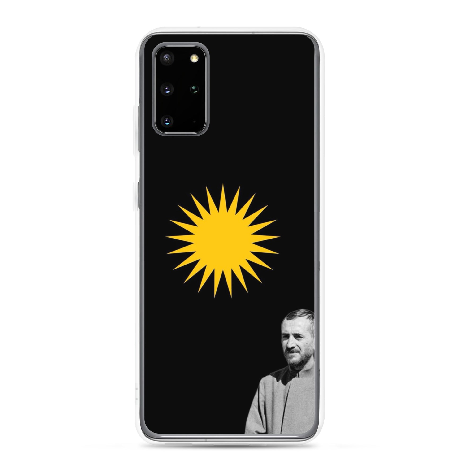 Qazi Muhamad Clear Samsung Case | Kurdish 2+2=1 Phone Case - Kurdish Identity Phone Case | MarsoniPrint
